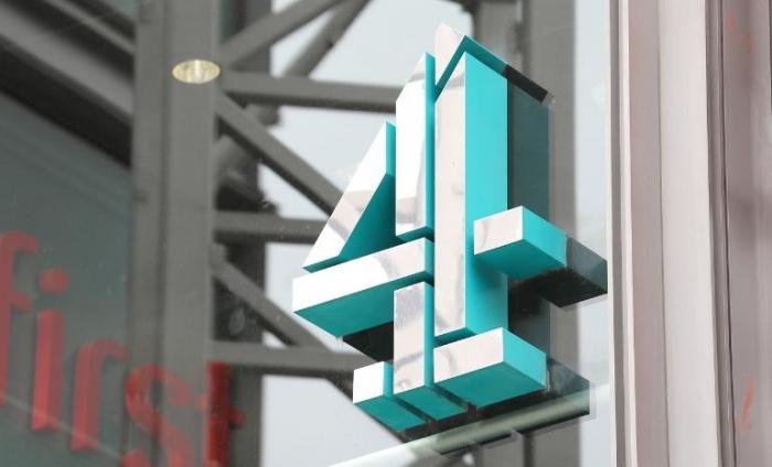 Channel 4 company sign London UK
